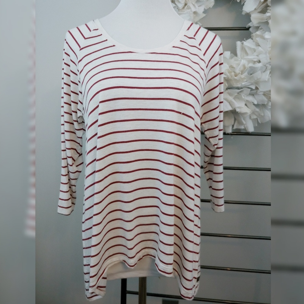 Matilda Jane 3/4 Sleeve Stripe Top
